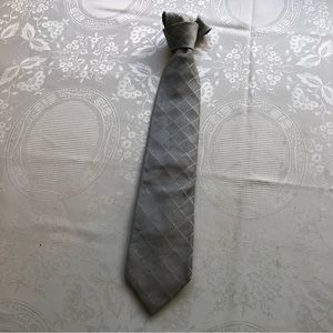 Donald. J. Trump Gray Jacquard Geometric Shape Men’s Classic Neck-Tie 100 Silk